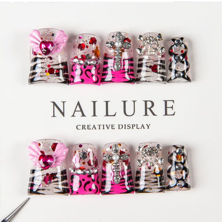 Artistic Press-On Nail Design Kit