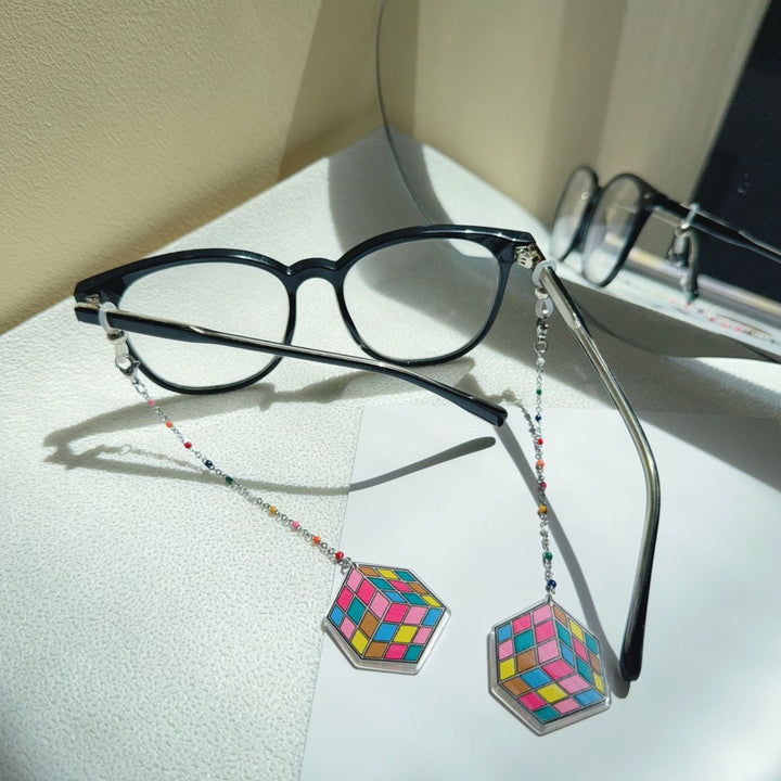 Colorful Rubik's Cube Dangle Earrings Stornfield