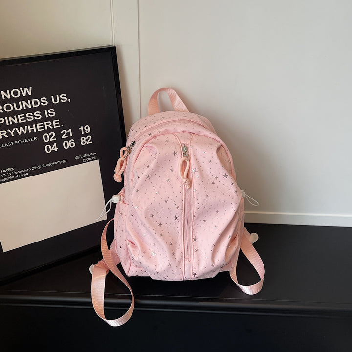 Star-Embellished Fashion Backpack