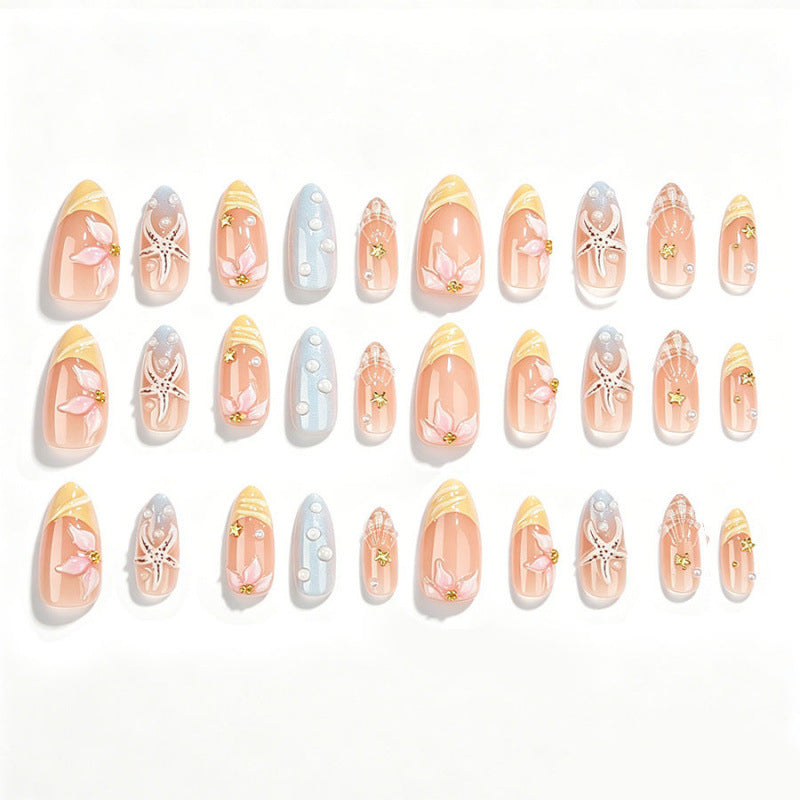 Artistic Acrylic Press-On Nail Set