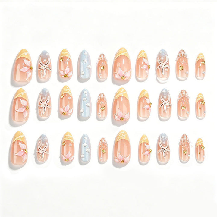 Artistic Acrylic Press-On Nail Set