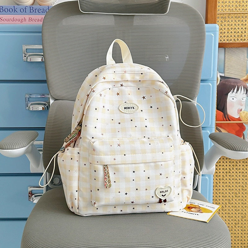 Stylish Checkered Mini Backpack Stornfield