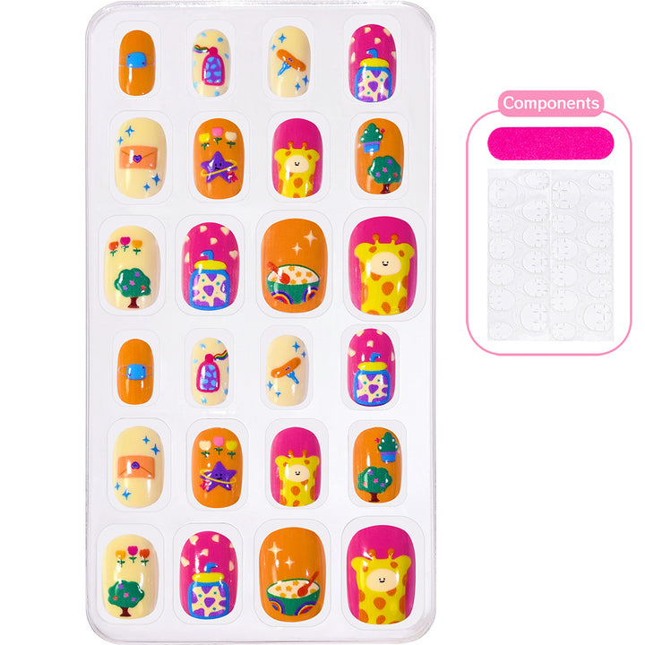 Creative Cartoon-Themed Press-On Nail Collection Stornfield