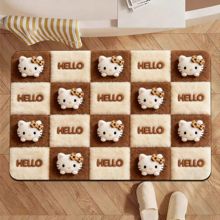 Playful Cartoon-Themed Bathroom Mat