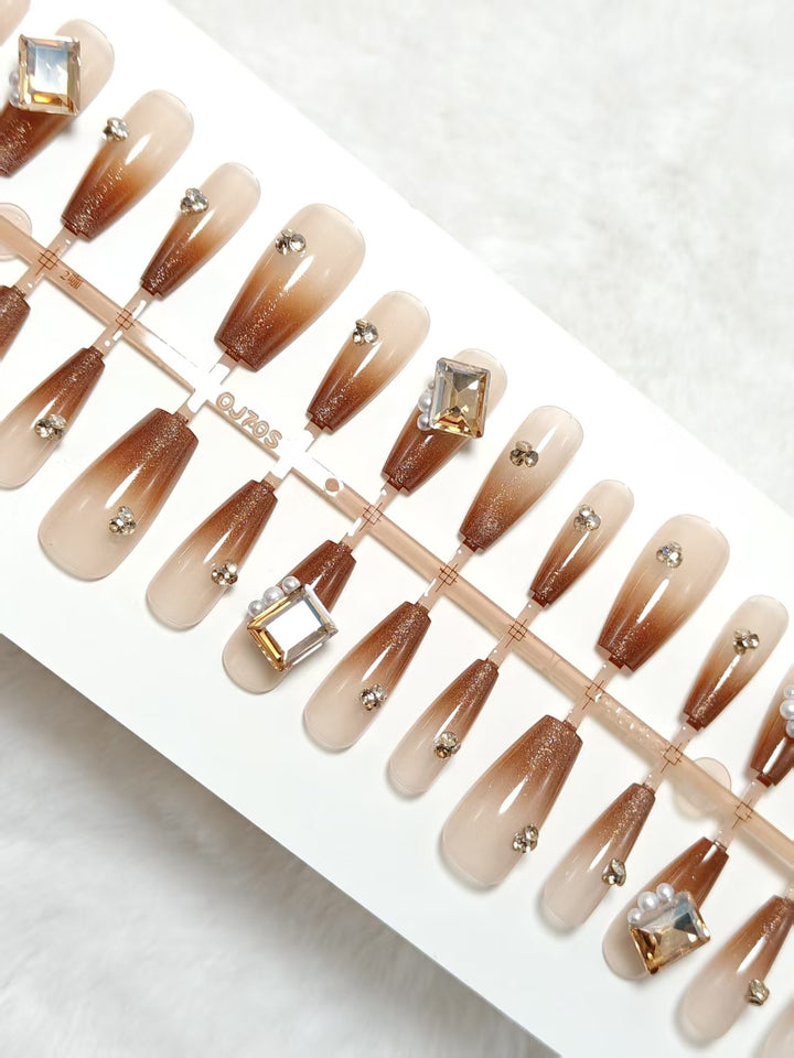 Glamorous Art Nails In The Elegant Ombre Design Stornfield