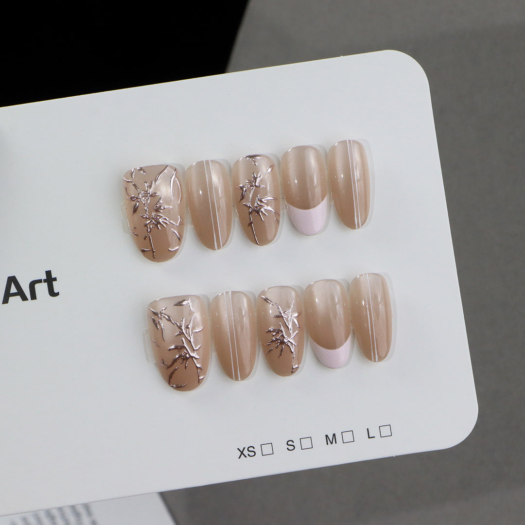 Elegant Nail Art Set with Artistic Designs Stornfield