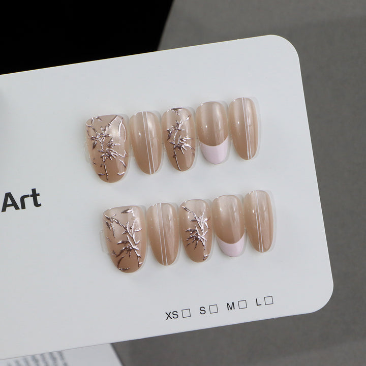 Elegant Nail Art Set with Artistic Designs Stornfield