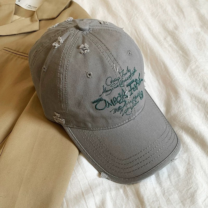 Vintage Distressed Cotton Baseball Hat