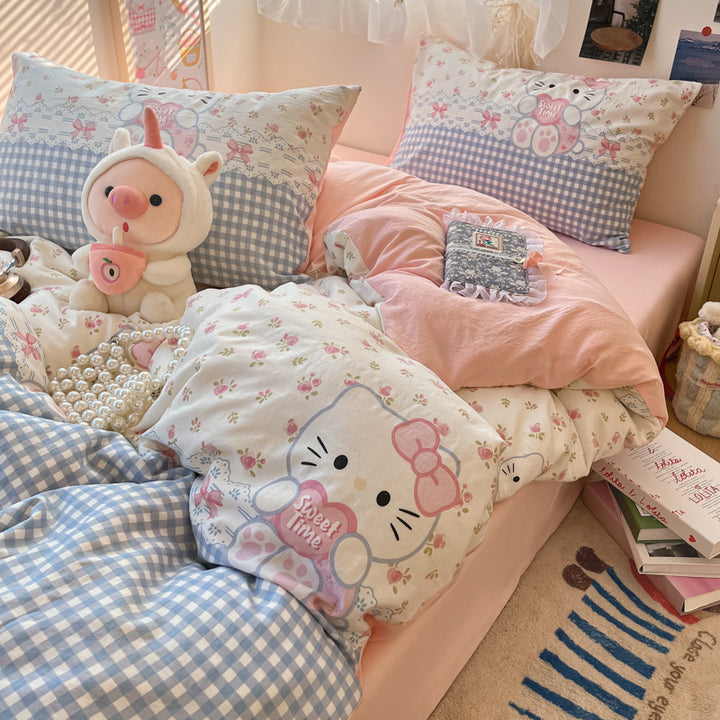 Children's Whimsical Cartoon-Themed Bedding Set