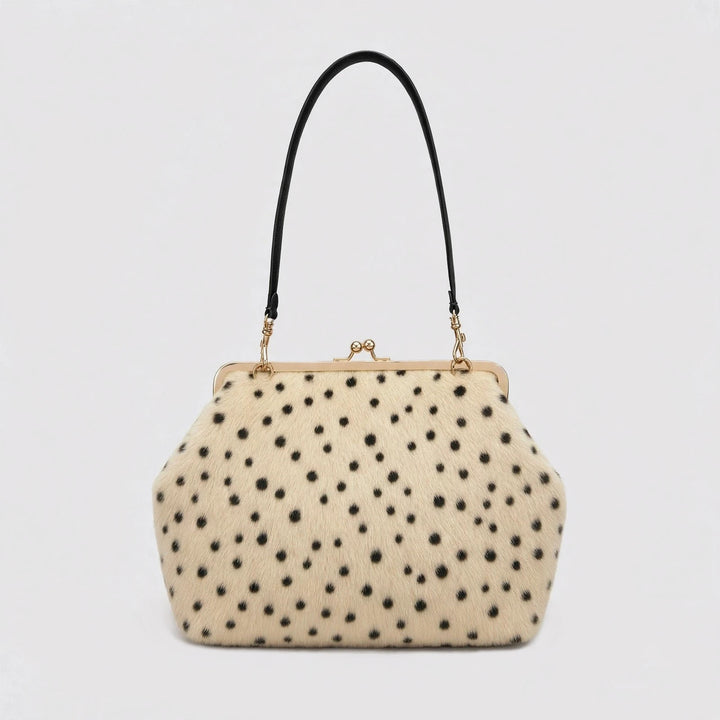 Polka Dot Fur Handbag
