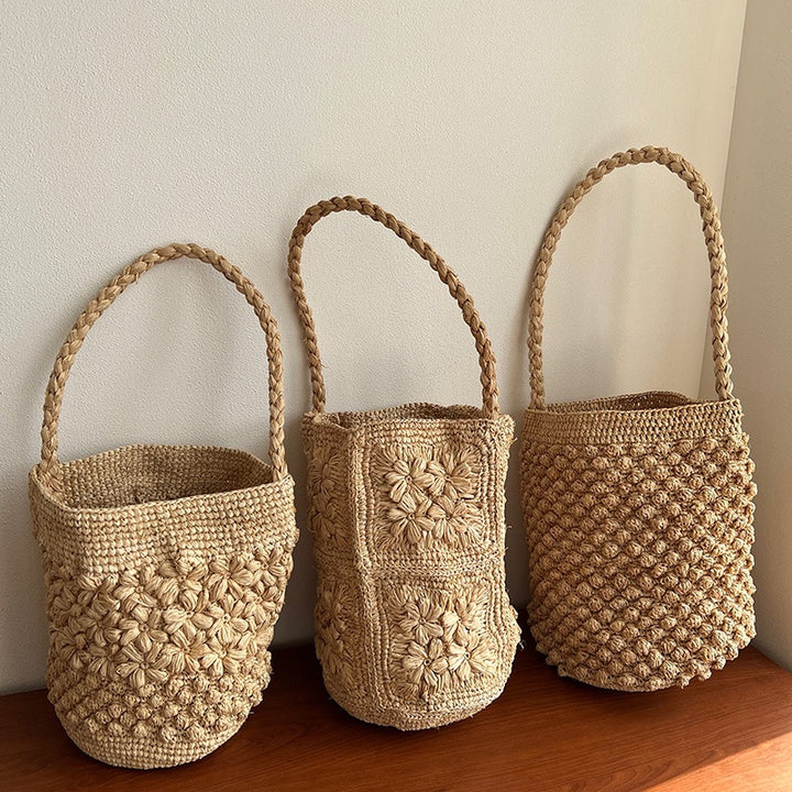 Handcrafted Leisure Bag Made of Woven Straw Stornfield