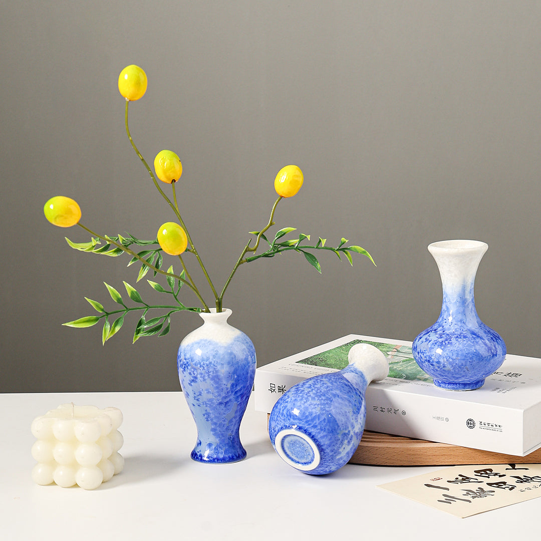 Elegant Floral Design Ceramic Vase