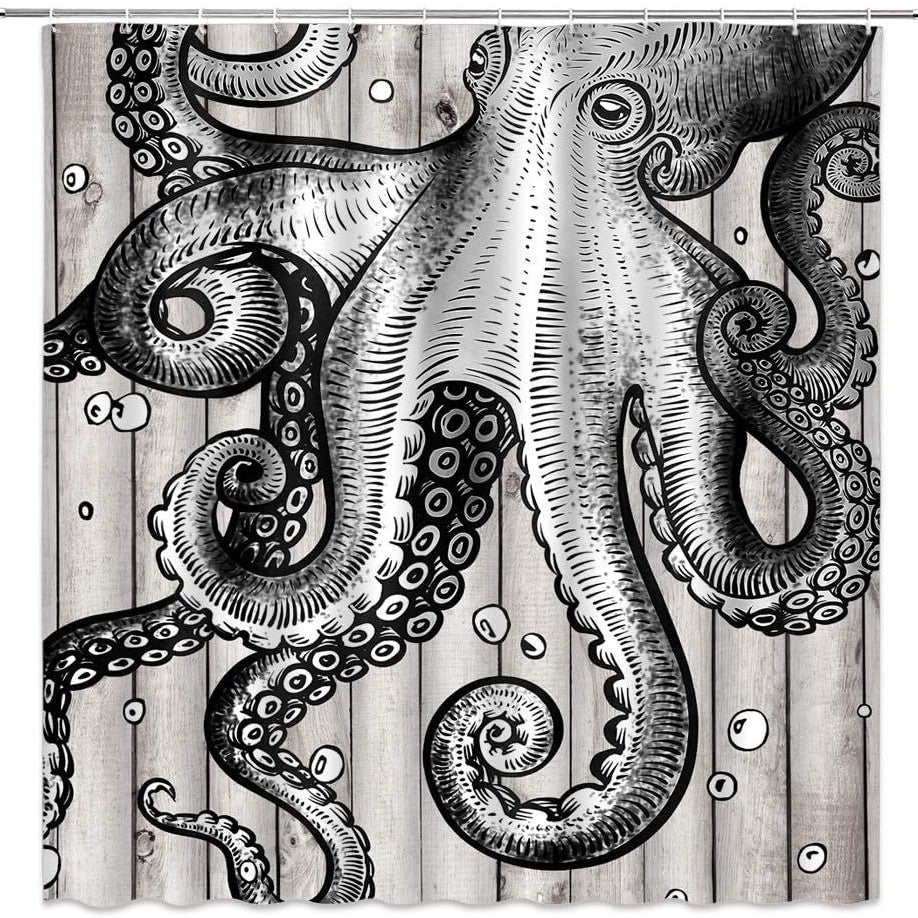Ocean-Themed Art Shower Curtain Stornfield