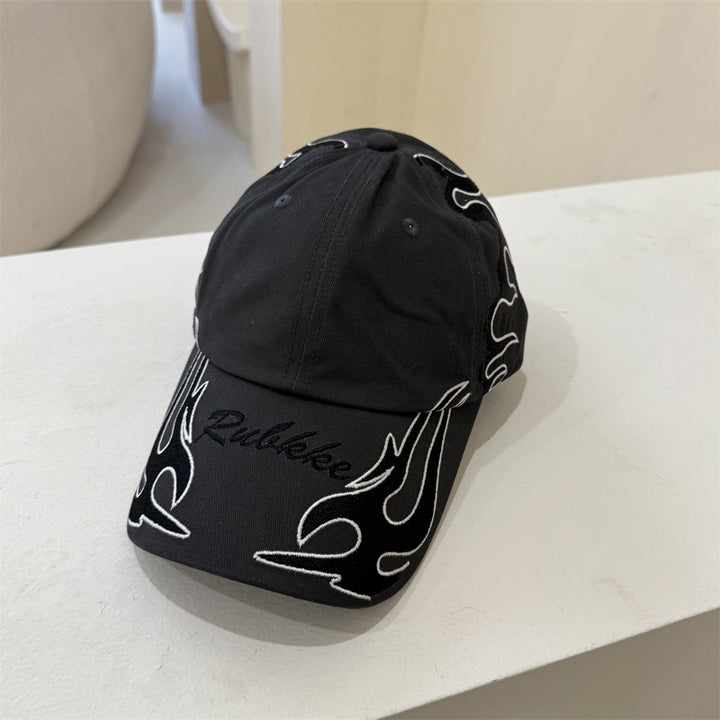 Men's Graphic Flame-Embroidered Baseball Cap Stornfield