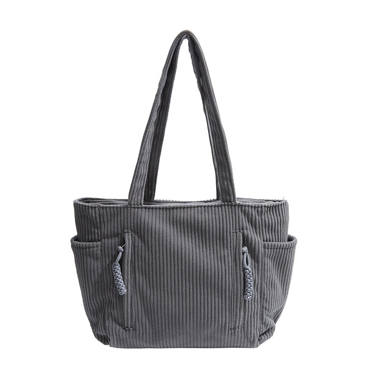 Corduroy Multi-Pocket Tote Bag Stornfield