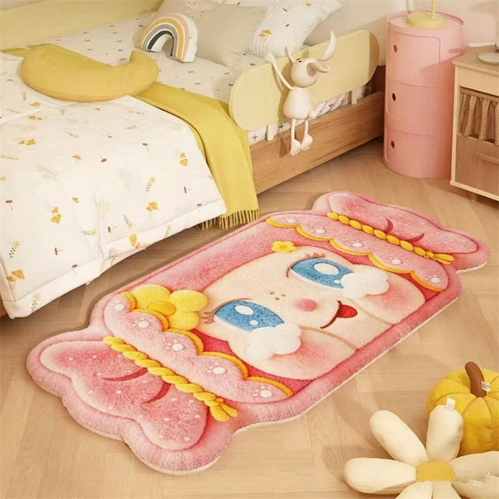 Cartoon-Themed Plush Area Mat