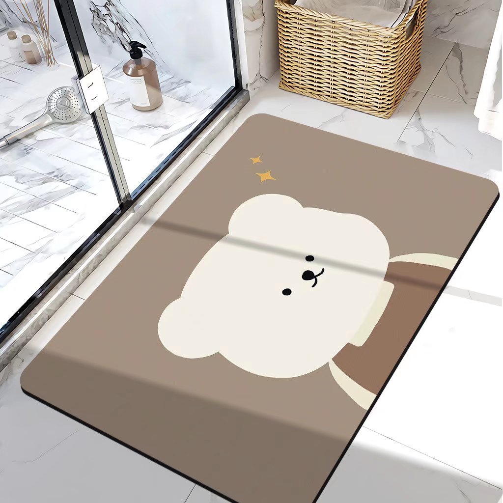 Bear-Themed Bath Mat
