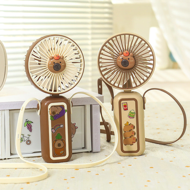 Women's Portable Mini Hand Fan with Cute Animal Design Stornfield