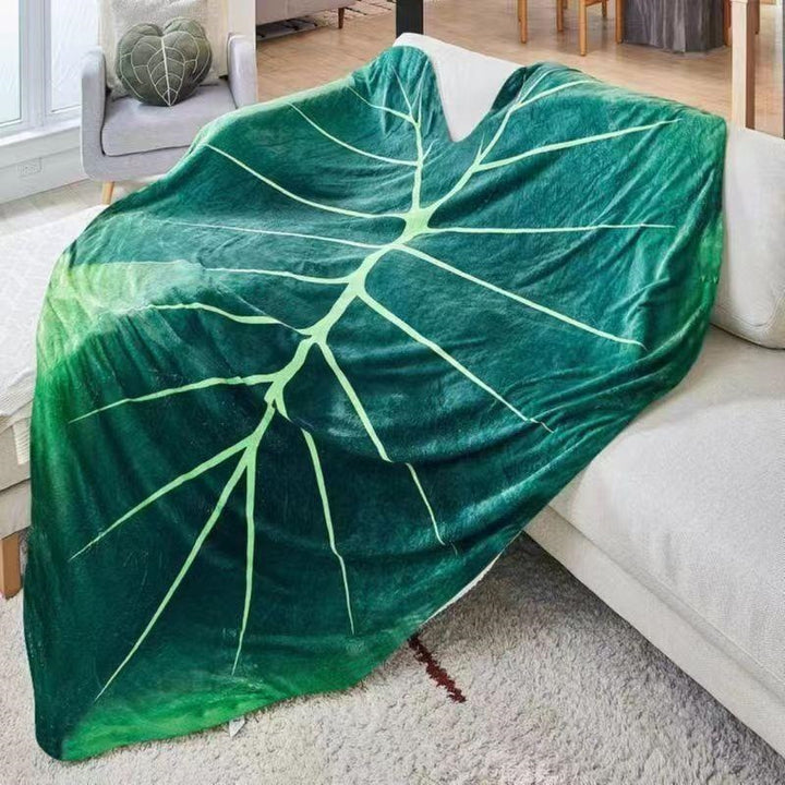 Leaf-Shaped Decorative Throw Blanket