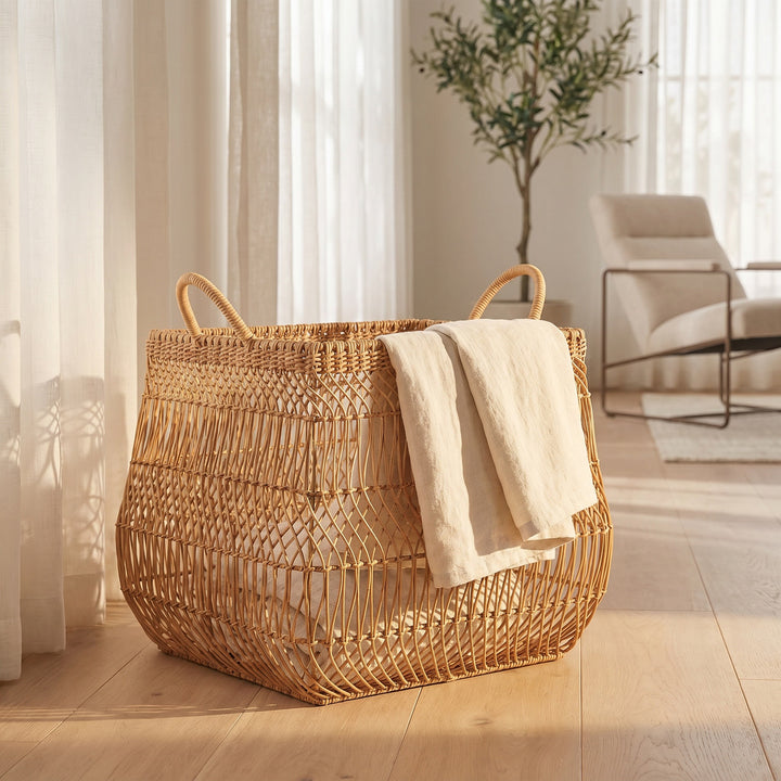 Handwoven Storage Basket with Open Design Stornfield