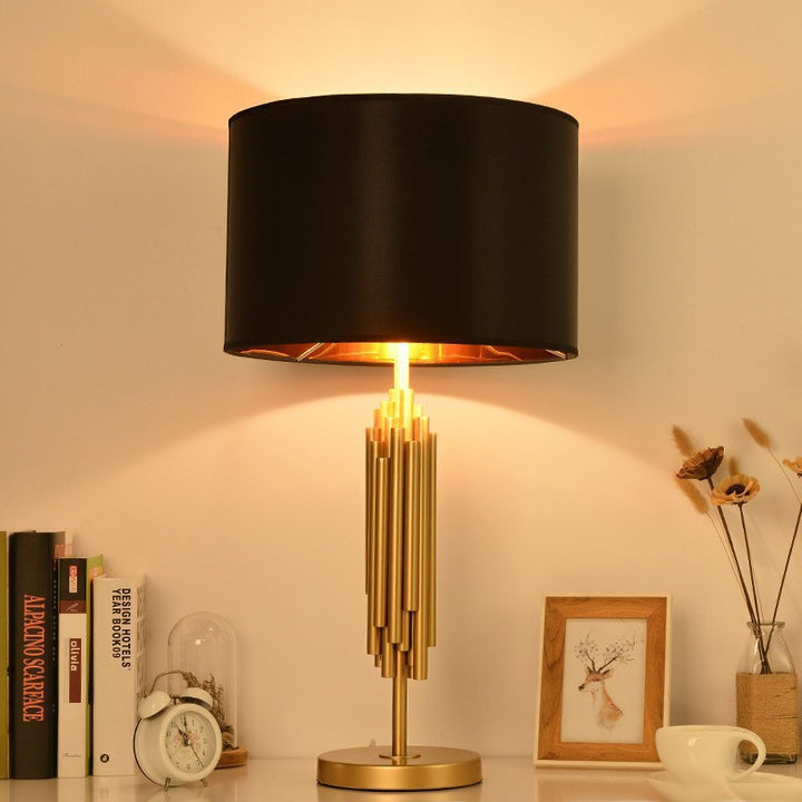 Sculptural Gold Accent Table Lamp
