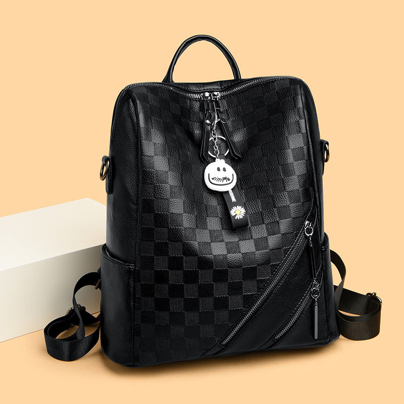 Checkered Pattern Stylish Backpack Stornfield