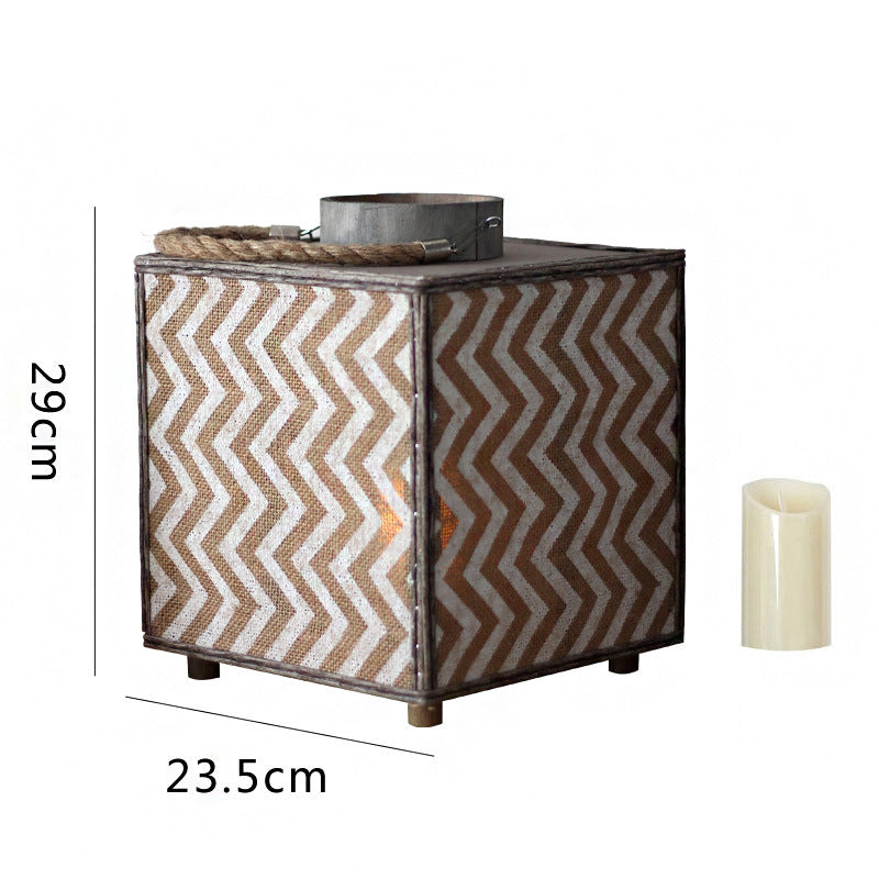Decorative lantern with zigzag pattern Stornfield