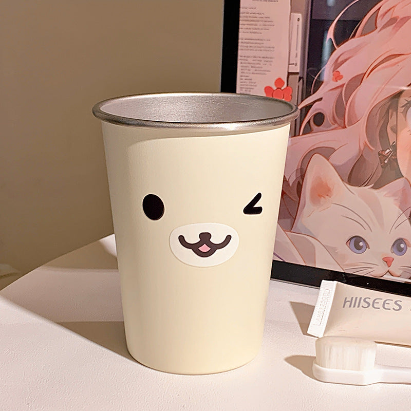 Stainless steel cup with cute seal motif Stornfield