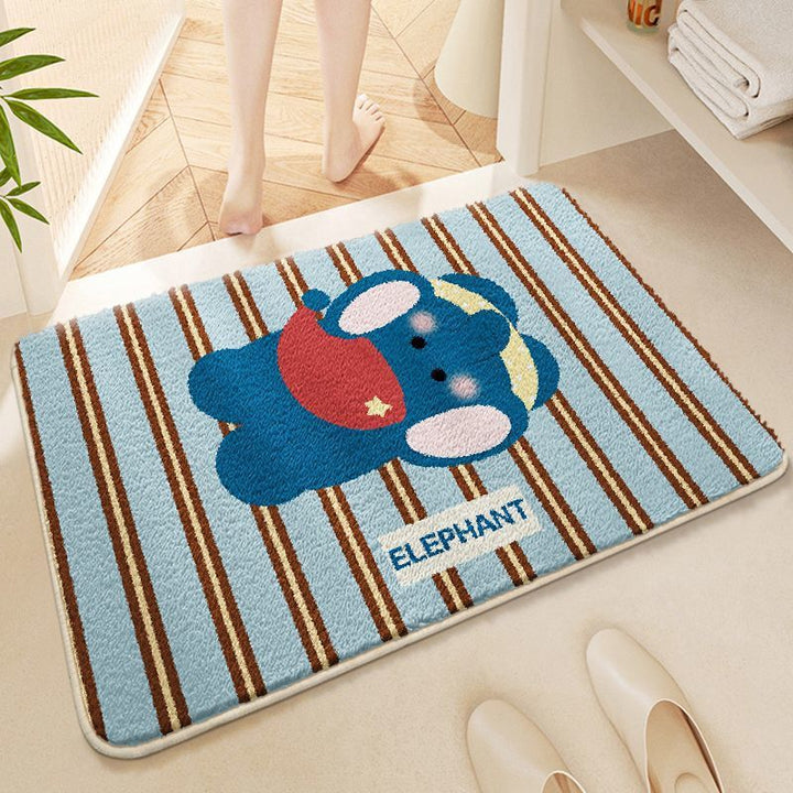Cute Cartoon-Themed Bathroom Mat