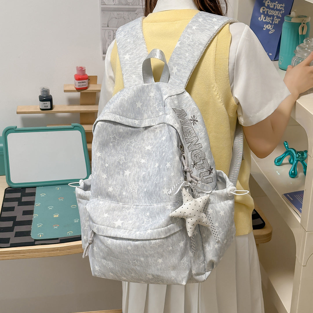 Stylish Star-Embellished Backpack Stornfield