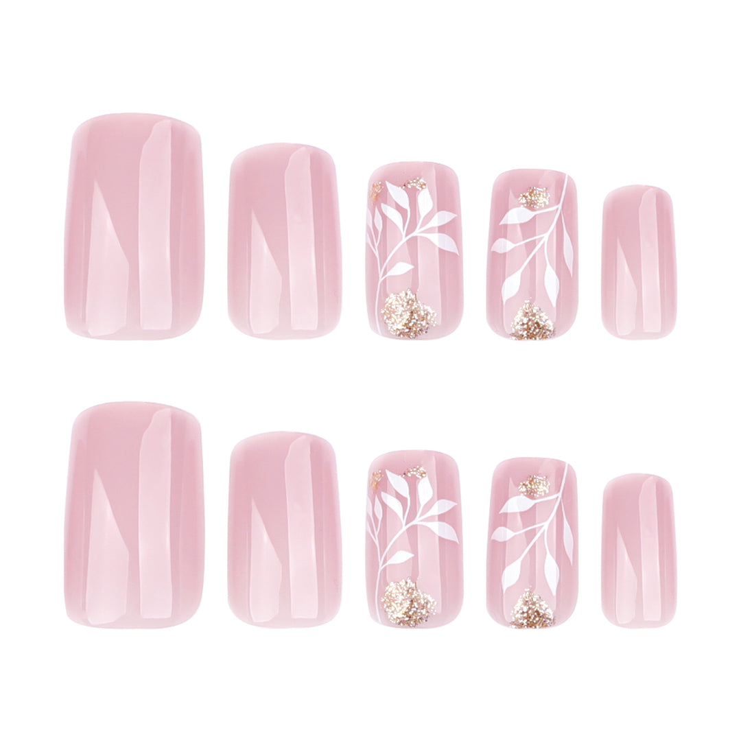 Artful nail art with elegant floral design Stornfield