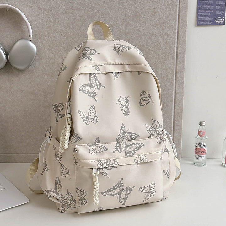 Elegant Butterfly Print Backpack Stornfield