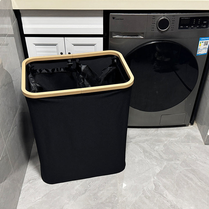 Modern laundry basket with removable lid and carrying handles Stornfield