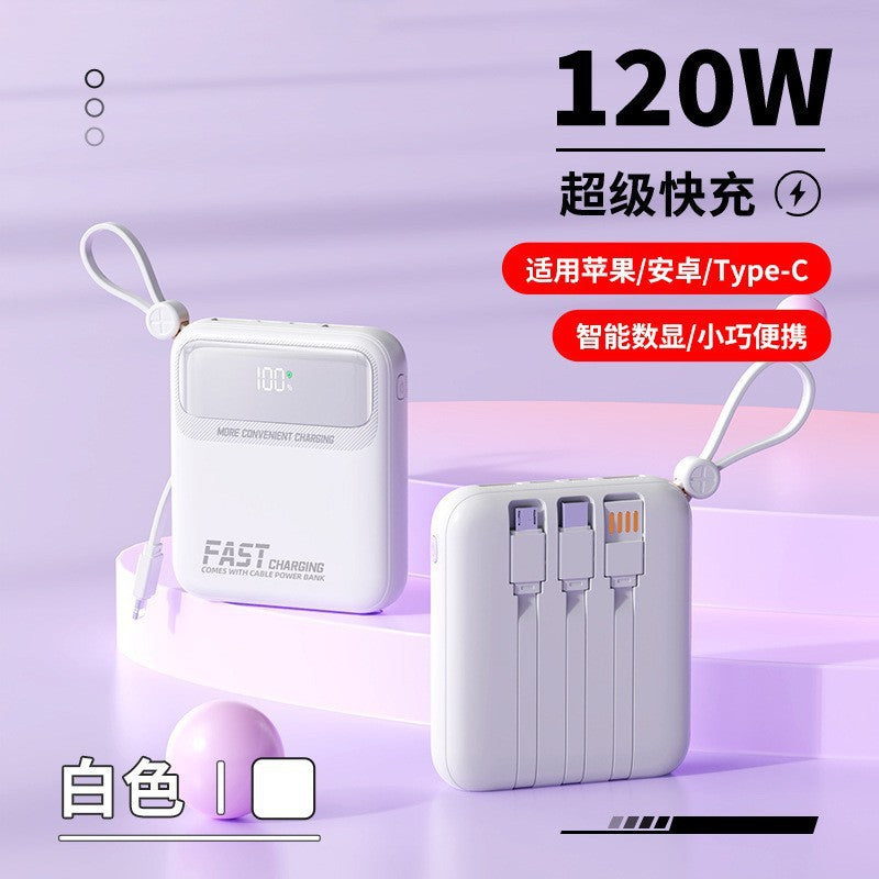 Portable power bank with integrated cables and multifunctional charging port Stornfield