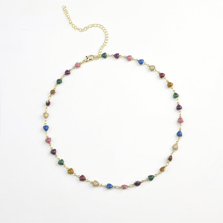 Heart-Shaped Beaded Anklet Stornfield