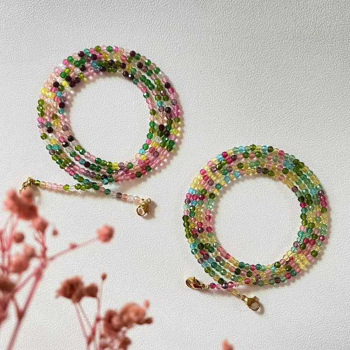 Colorful crystal necklace Stornfield