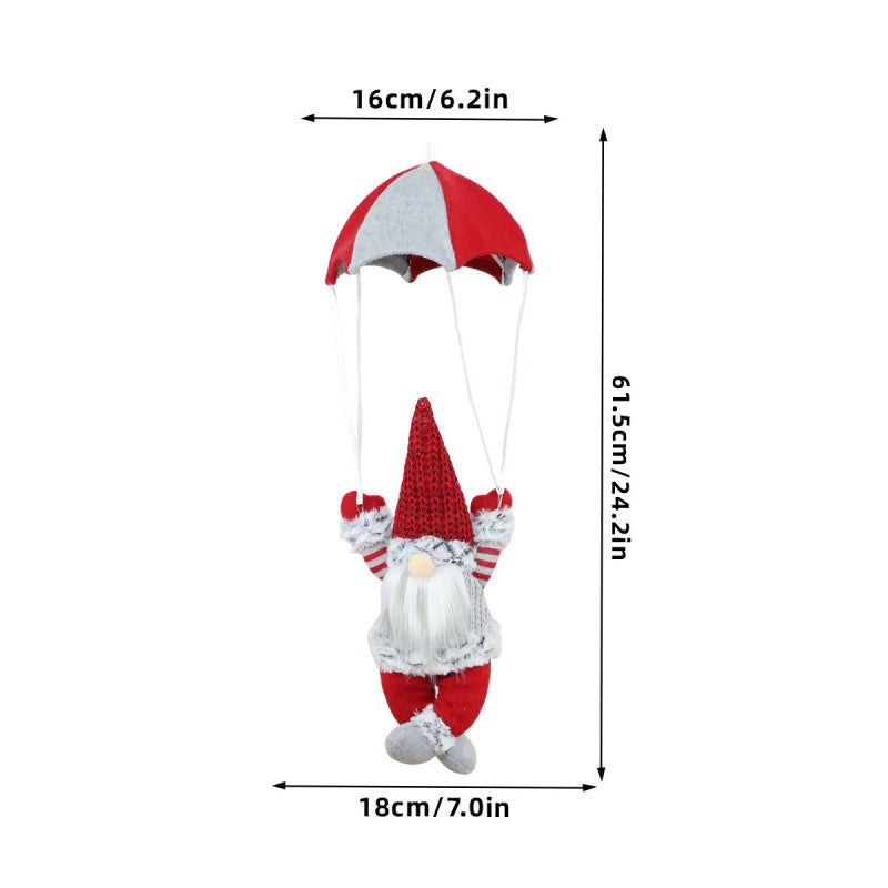 Decorative Santa Claus figure with parachute Stornfield
