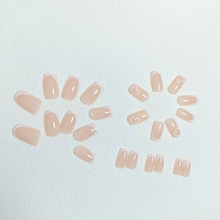 Artistic Heart Design Press-On Nails Stornfield
