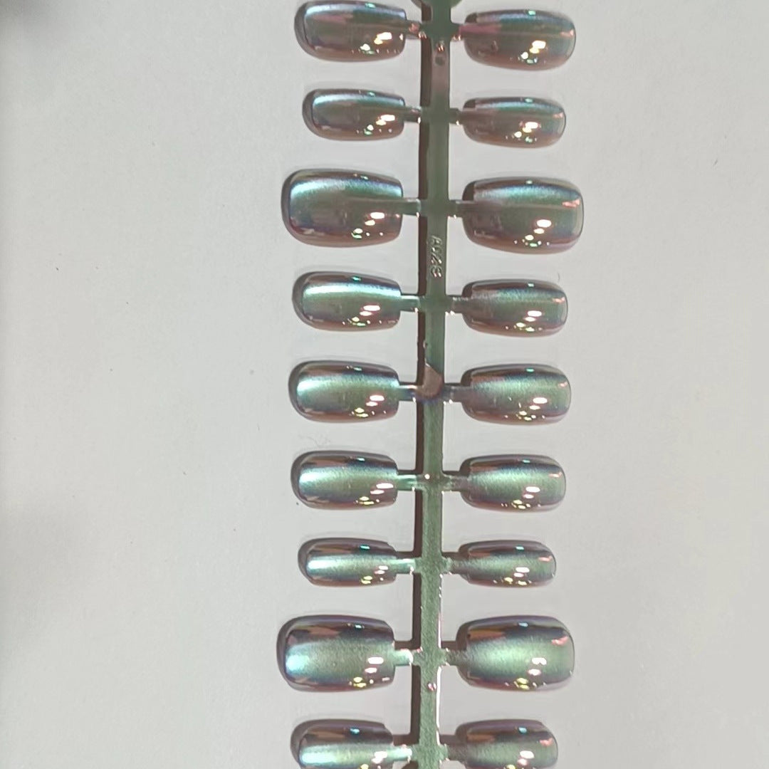 Iridescent Press-On Nail Art Set Stornfield