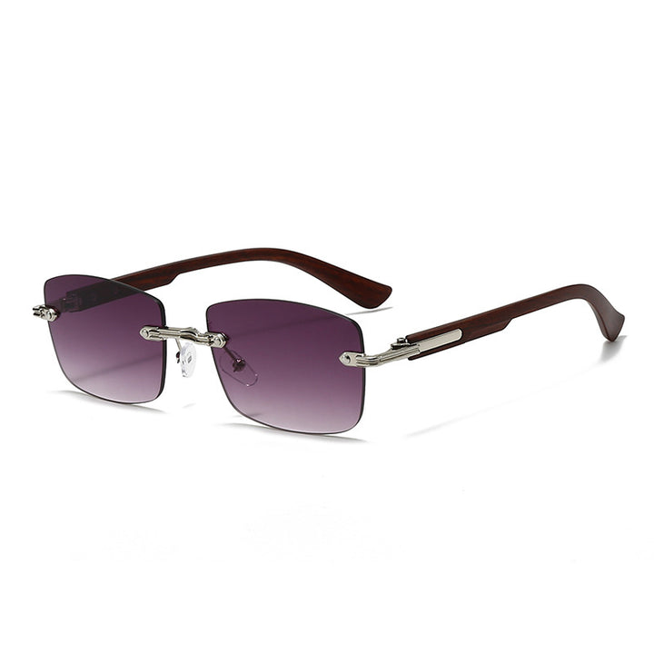 Women's fashionable square sunglasses with elegant wooden accents Stornfield
