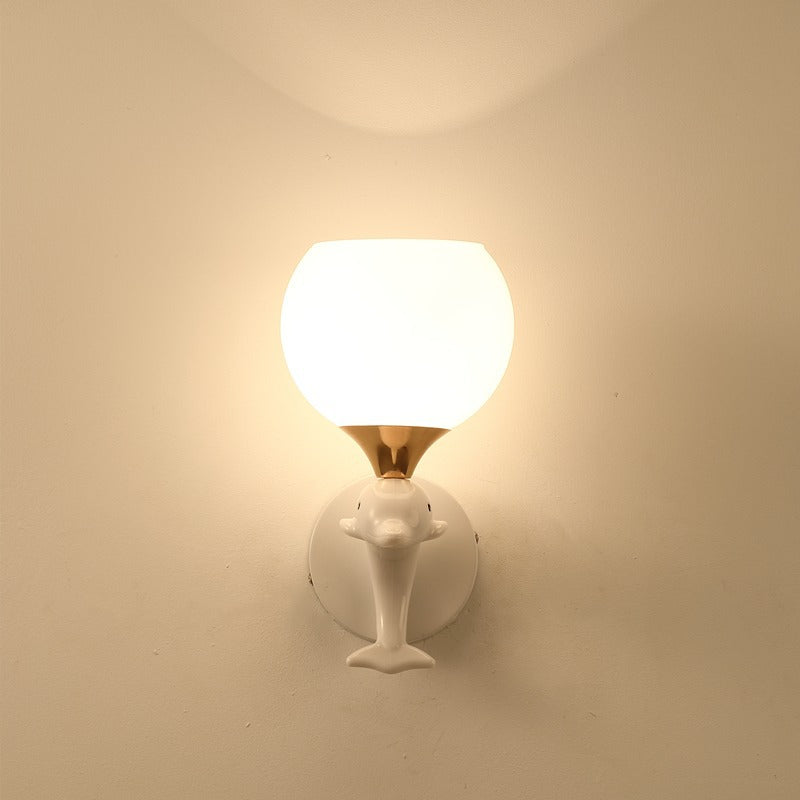 Dolphin-Themed Night Light Fixture