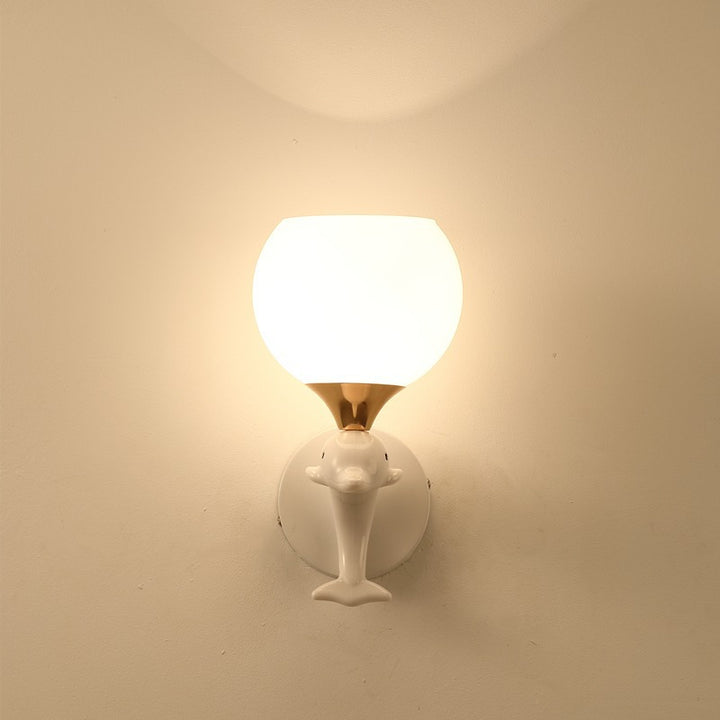 Dolphin-Themed Night Light Fixture