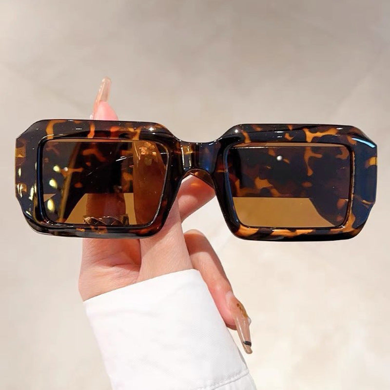 Ladies oversized square sunglasses with modern plastic frame Stornfield
