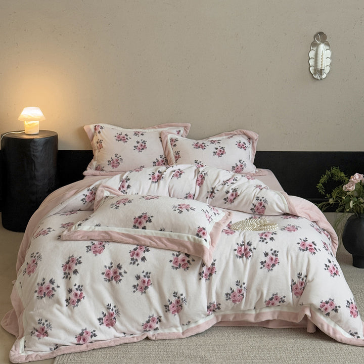 Plush Reversible Duvet Cover Set