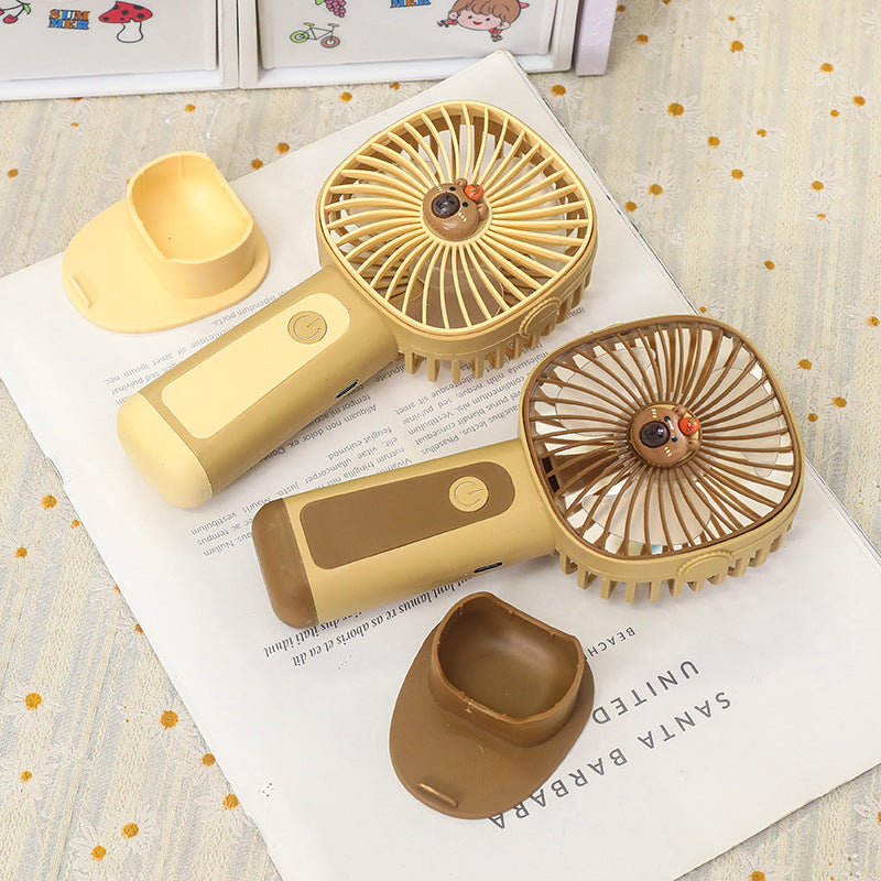 Women's Portable USB Hand Fan in Cute Animal Design Stornfield