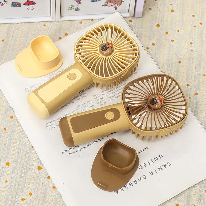 Women's Portable USB Hand Fan in Cute Animal Design Stornfield