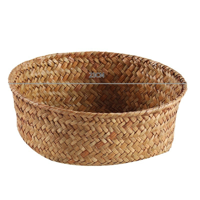Handmade Natural Fiber Storage Basket Stornfield