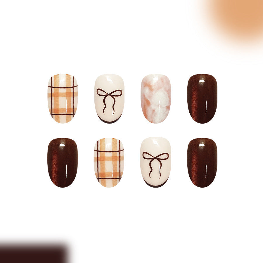 Chic Patterned Press-On Nail Set Stornfield