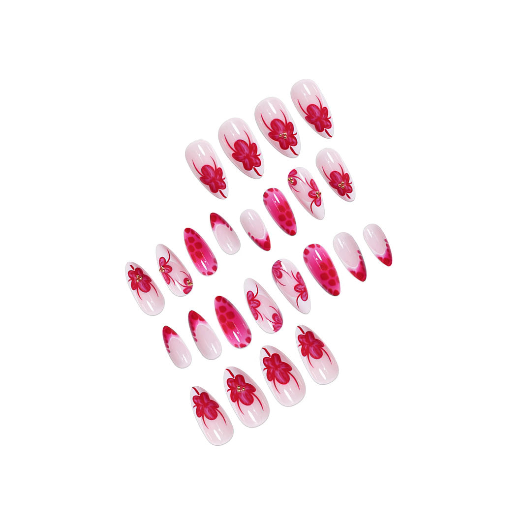 Elegant Floral Stiletto Nail Art Stornfield 1787977864