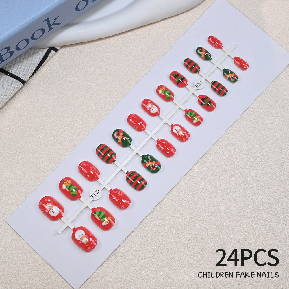 Children's Fun Holiday-Themed Fake Nail Set Stornfield